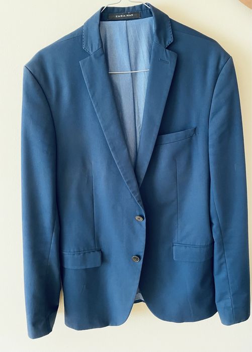 Blazer Zara Azul Excelente Negócio