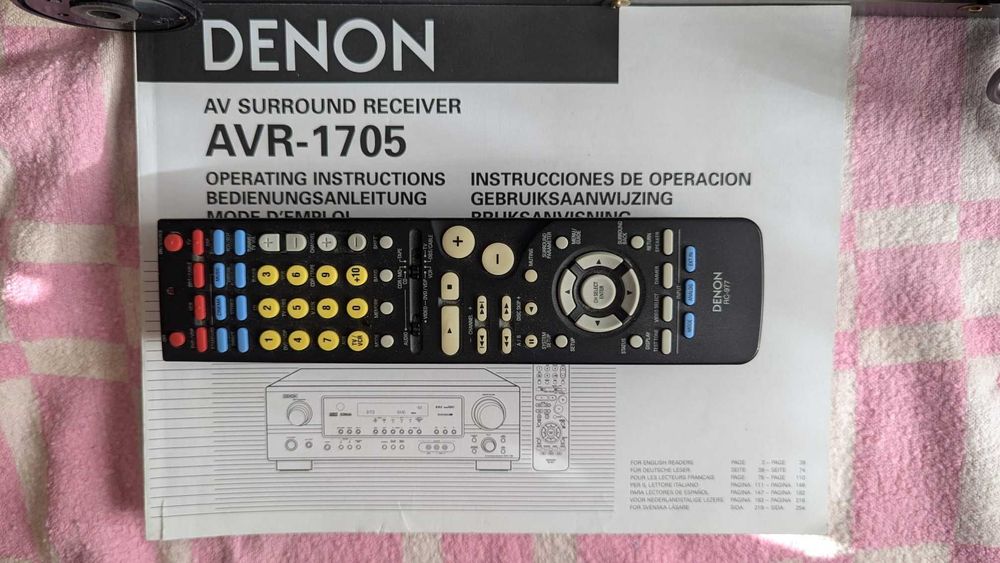 Wzmacniacz z tunerem (amplituner) DENON AVR-1705 używany sprawny .