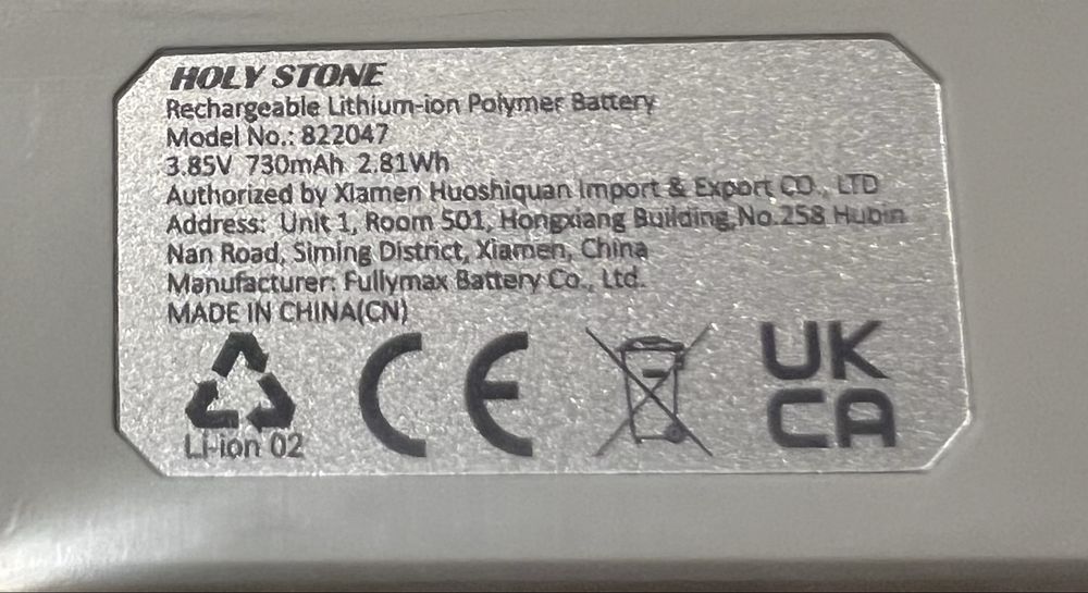 3 Bateria Holy Stone para Drone HS430