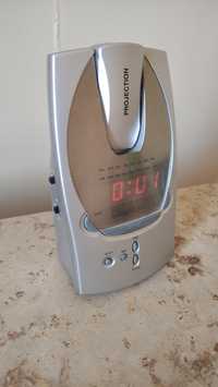Despertador relógio digital com projector e rádio