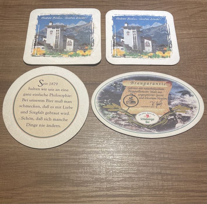 Podkładki pod kufel, kapsle, wafle Niemcy niemieckie