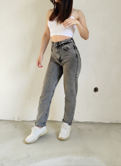 Джинси Mom's, темно-сірі