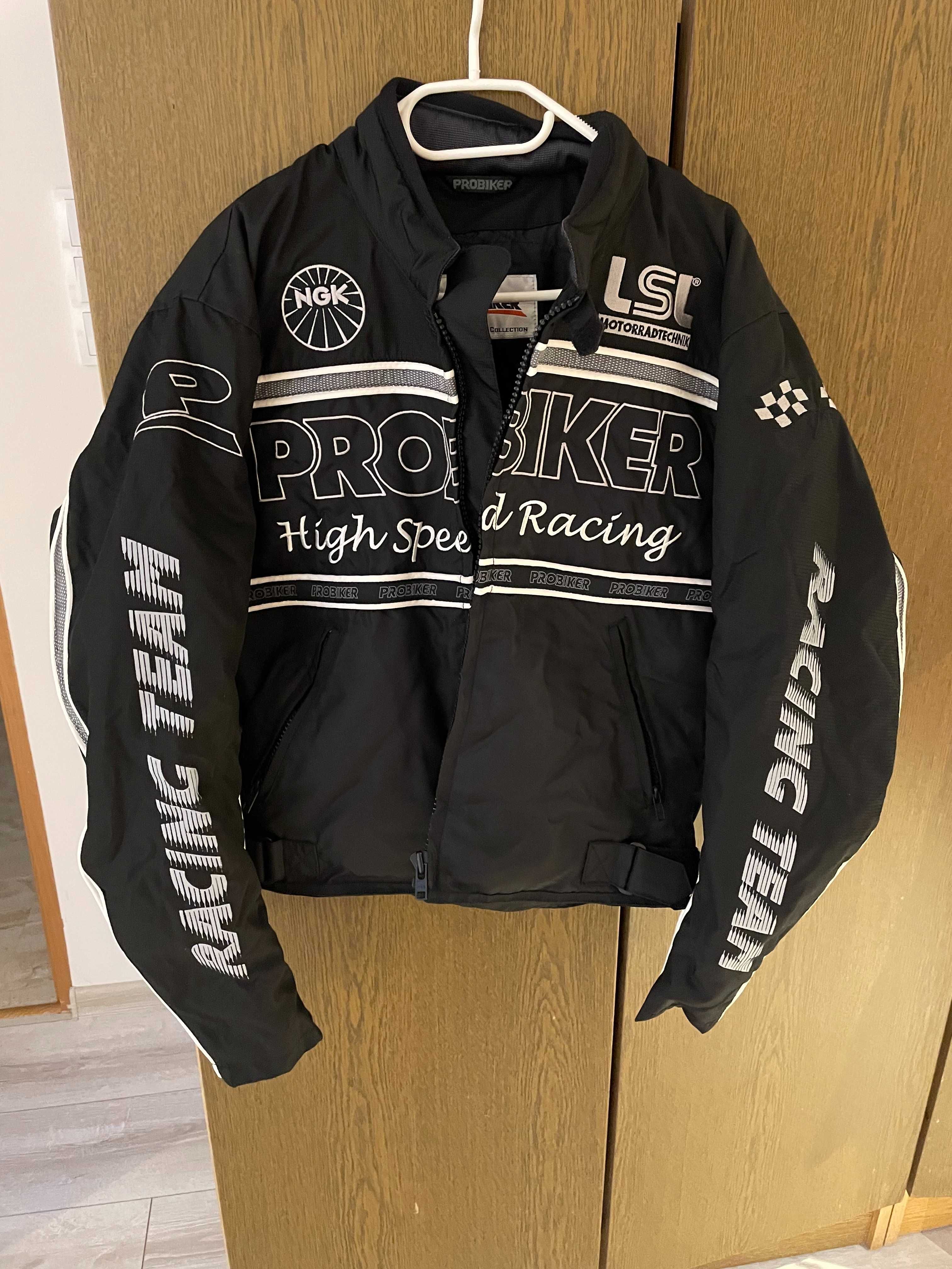 Kurtka motocyklowa Probiker męska S High Speed Racing czarna