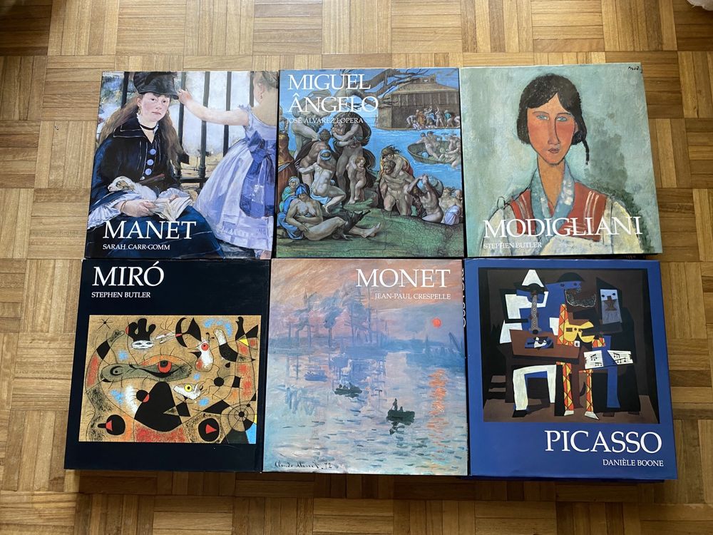 Conjunto 26 livros de vários pintores
