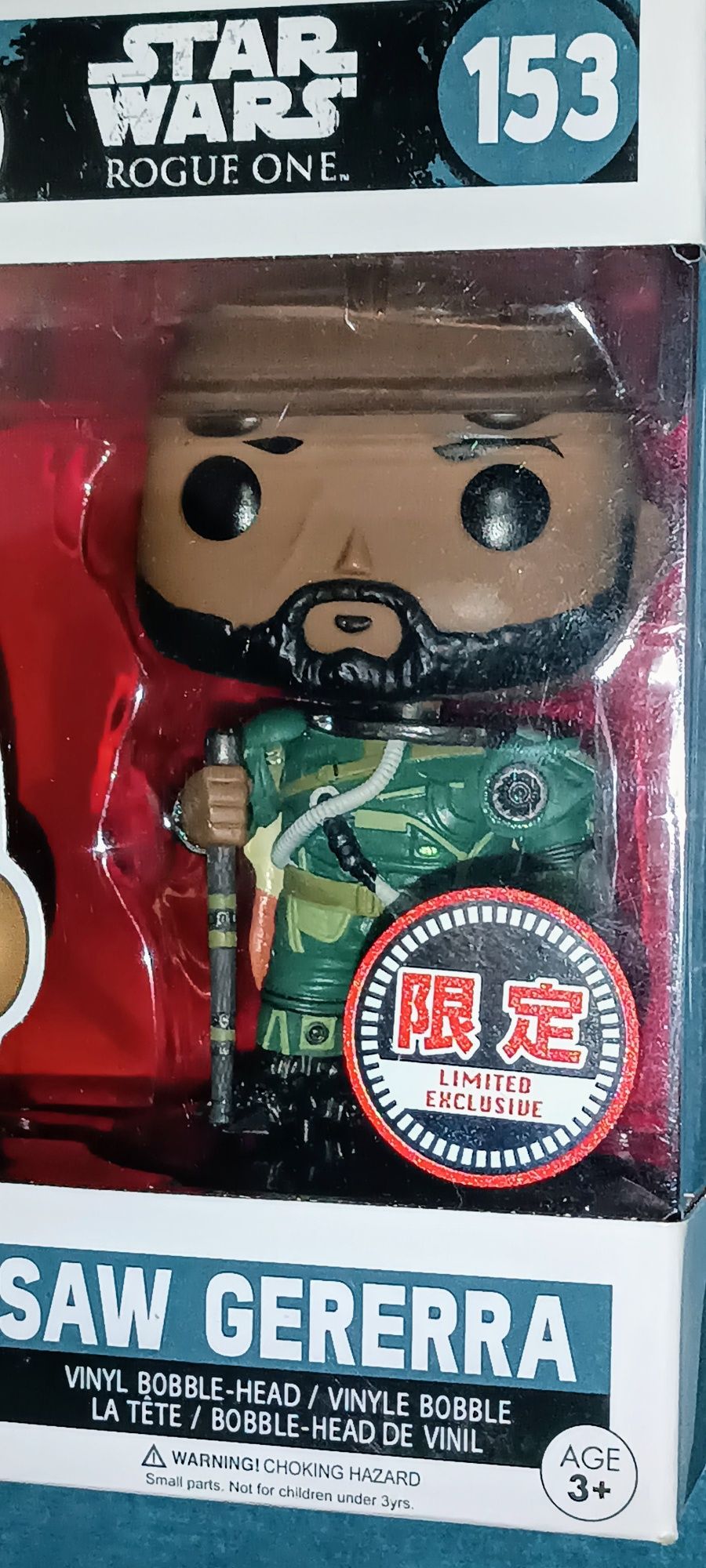 Funko Pop Star Wars Rogue One #153 Saw Gerrera  edição limitada exclus