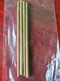 Słomki  bambusowe 4 sztuki bambus nowe