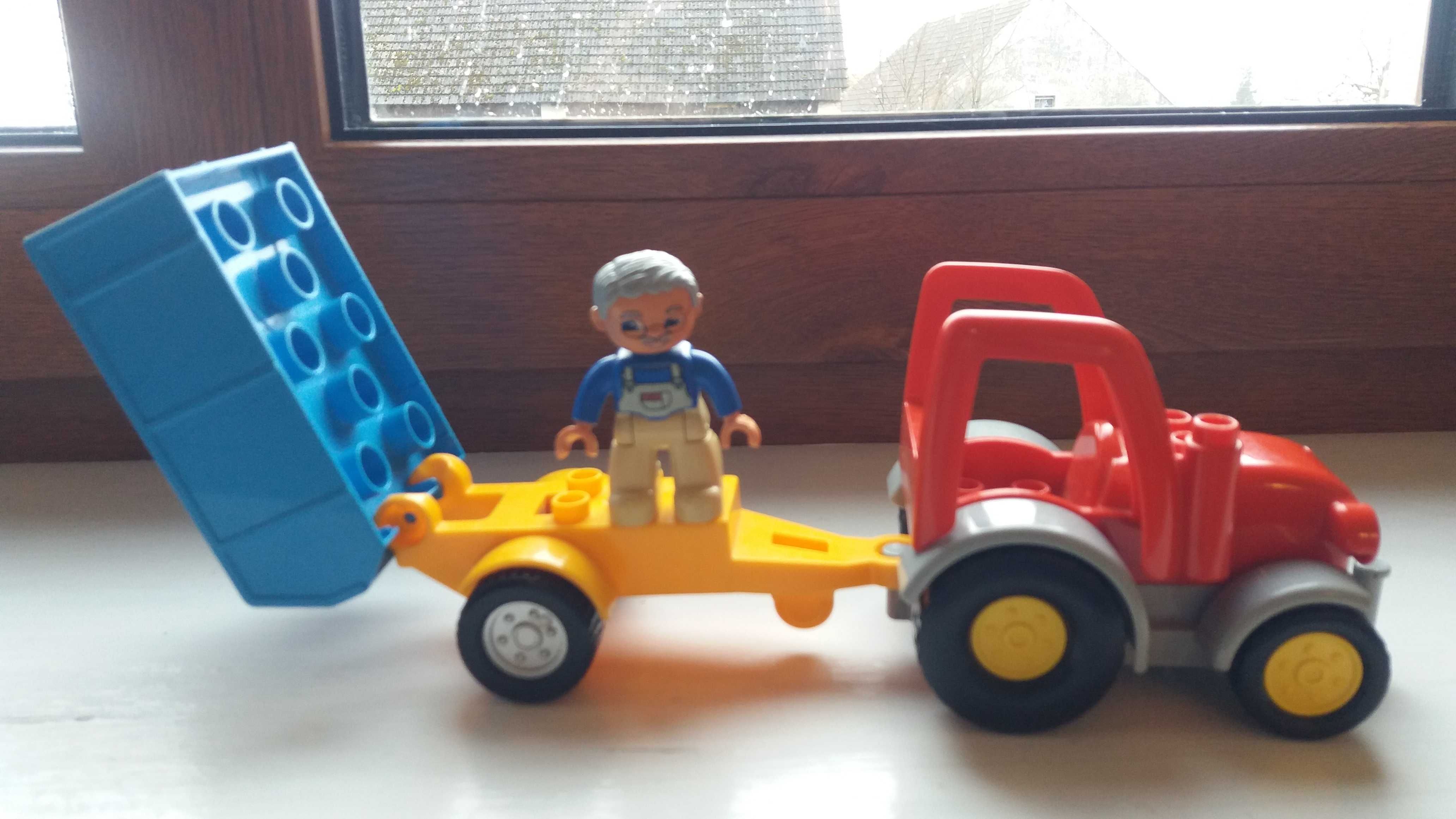 Lego DUPLO Traktor, Przyczepa i Farmer - stan bdb.