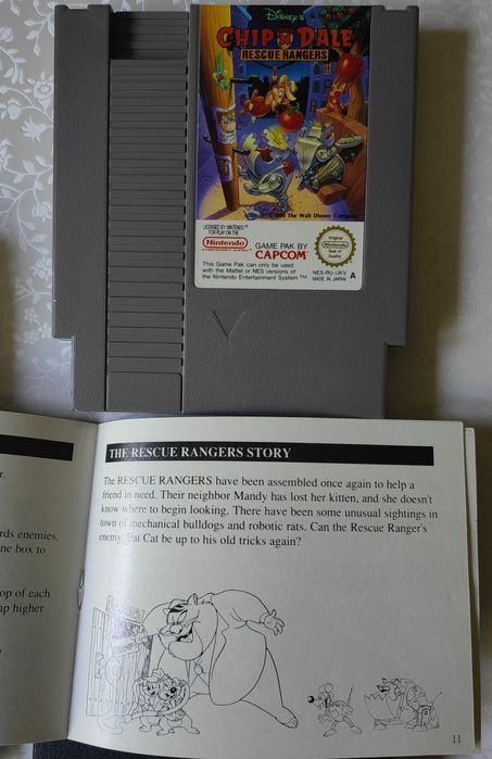 Chip 'n' Dale Rescue Rangers Nintendo Entertainment System NES PAL 3xA