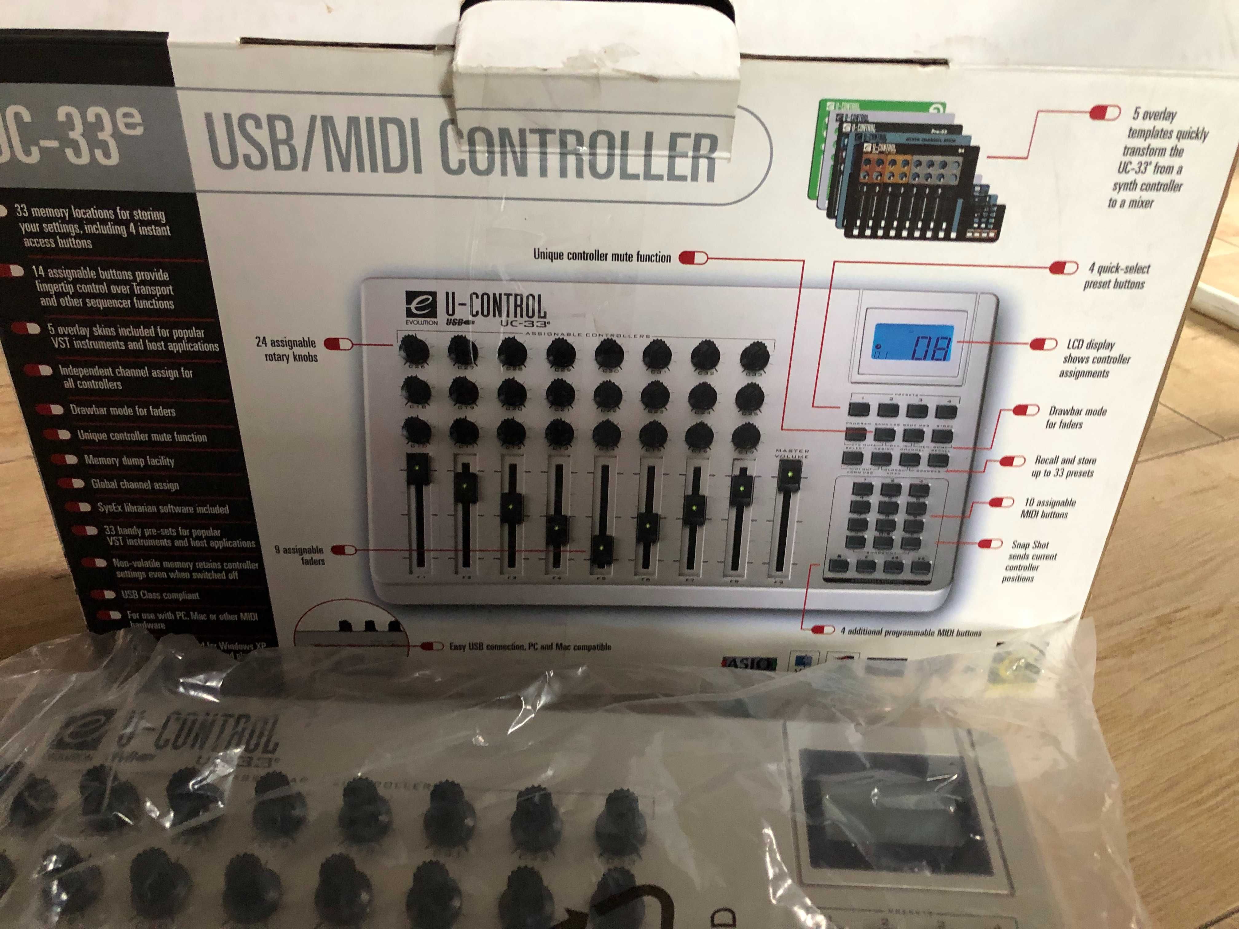 M-Audio UC 33 E kontroler midi