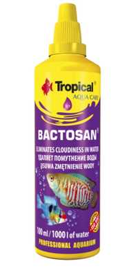 Tropical bactosan 100ml usuwa zmętnienie wody