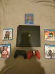 Konsola ps4 850GB + 5 super gier + 2pady