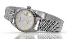 Zegarek damski z białego złota 14k z BRYLANTAMI lwd078wdpr&lbw003w Gd