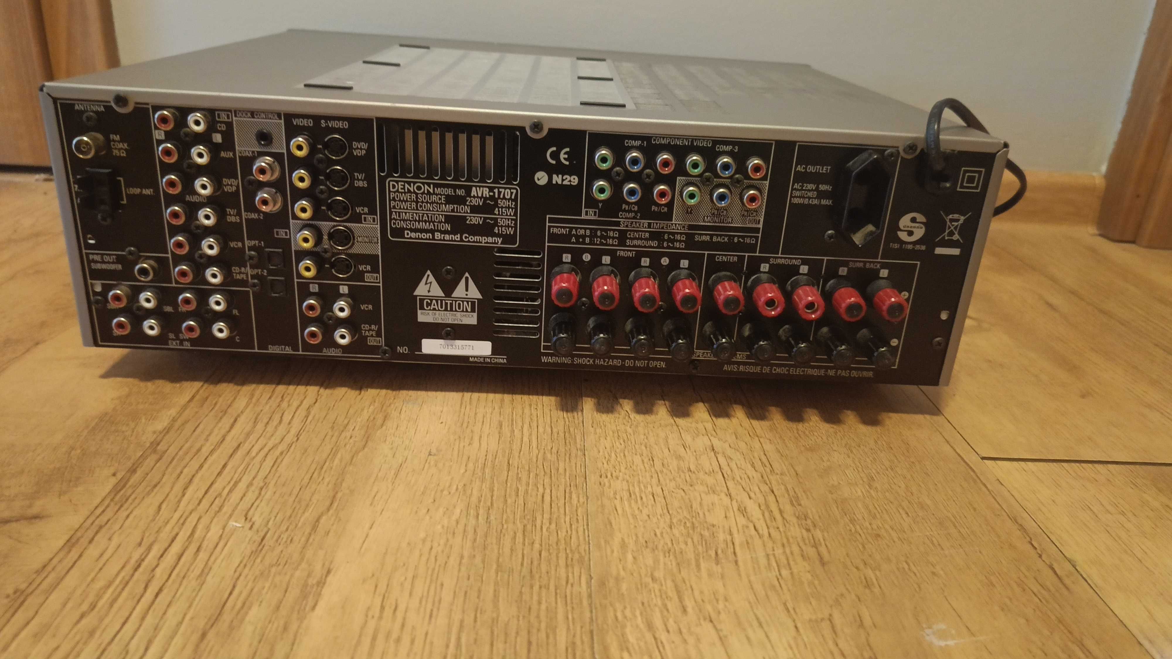 Amplituner DENON AVR-1707 + Pilot