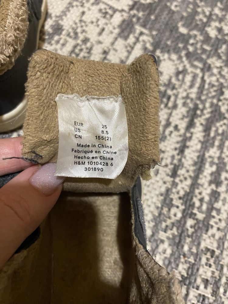 Хайтопи / ботіночки h&m 25р.