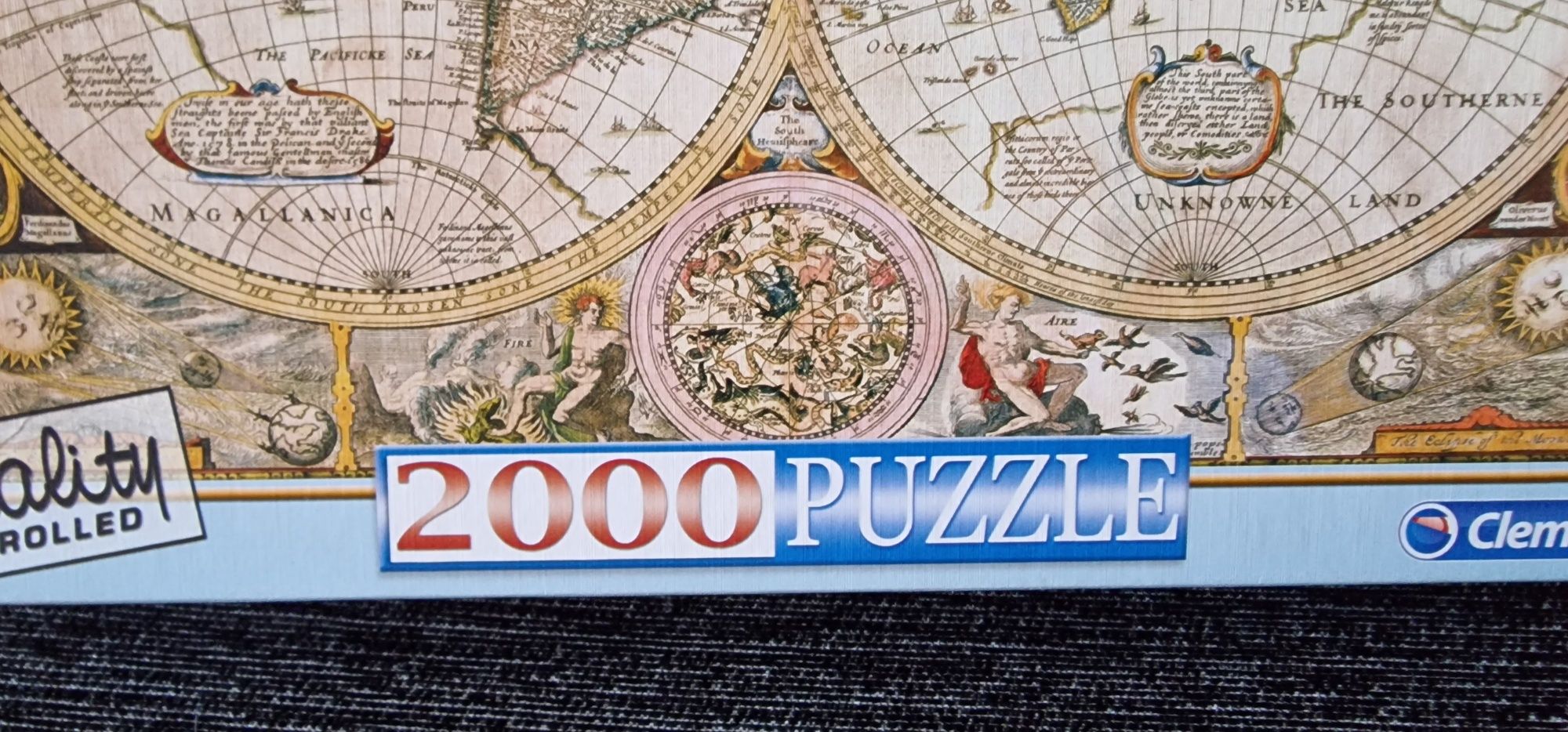 Puzzle 2000 peças Mapa Mundo Antigo