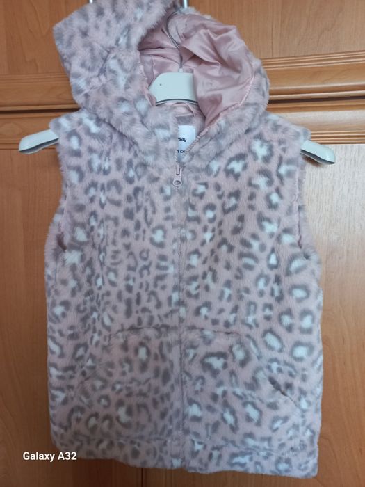 Bezrękawnik futerko dla dziewczynki