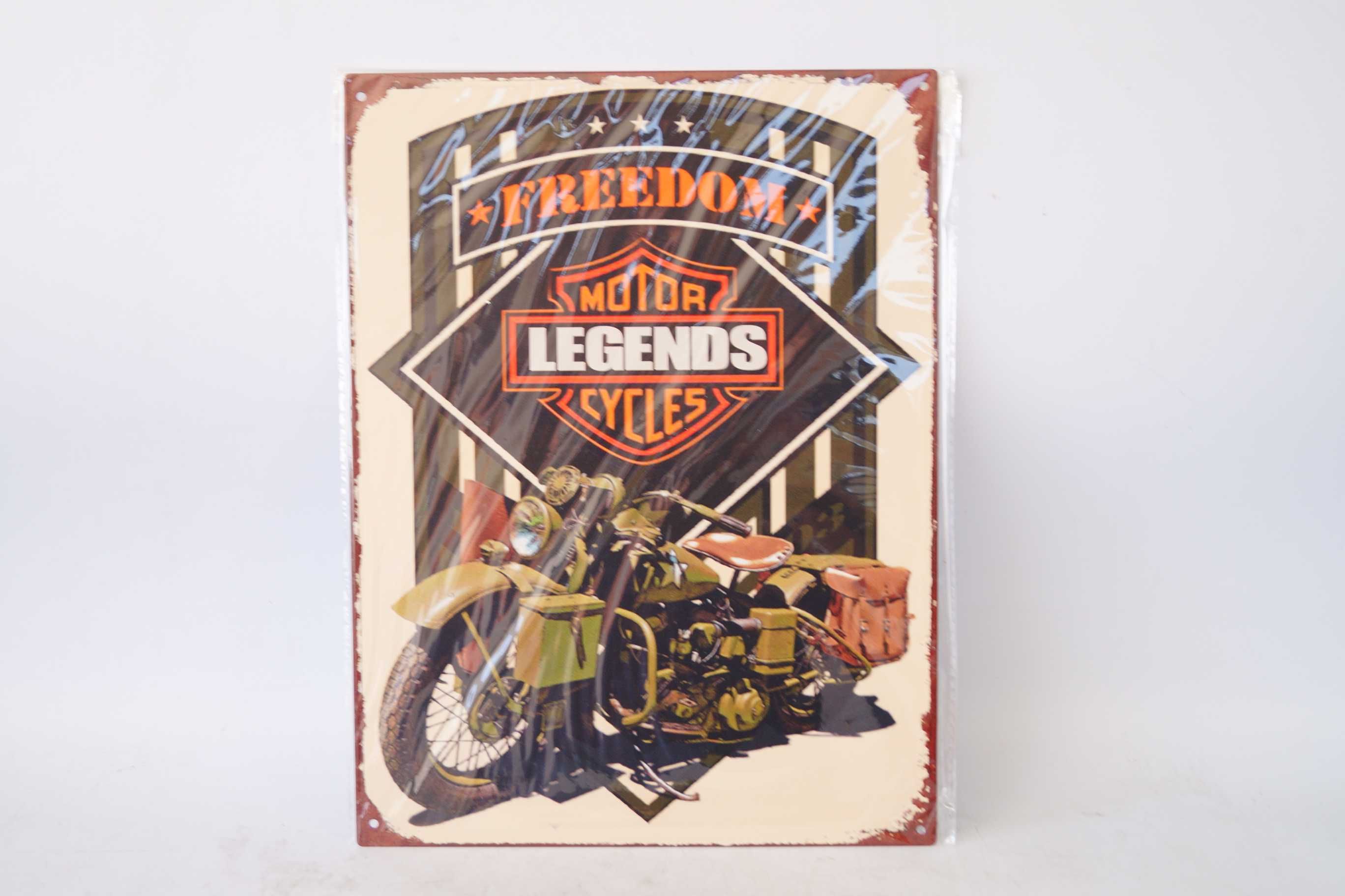 Plakat szyld metalowy 33/25 cm Motor Legends