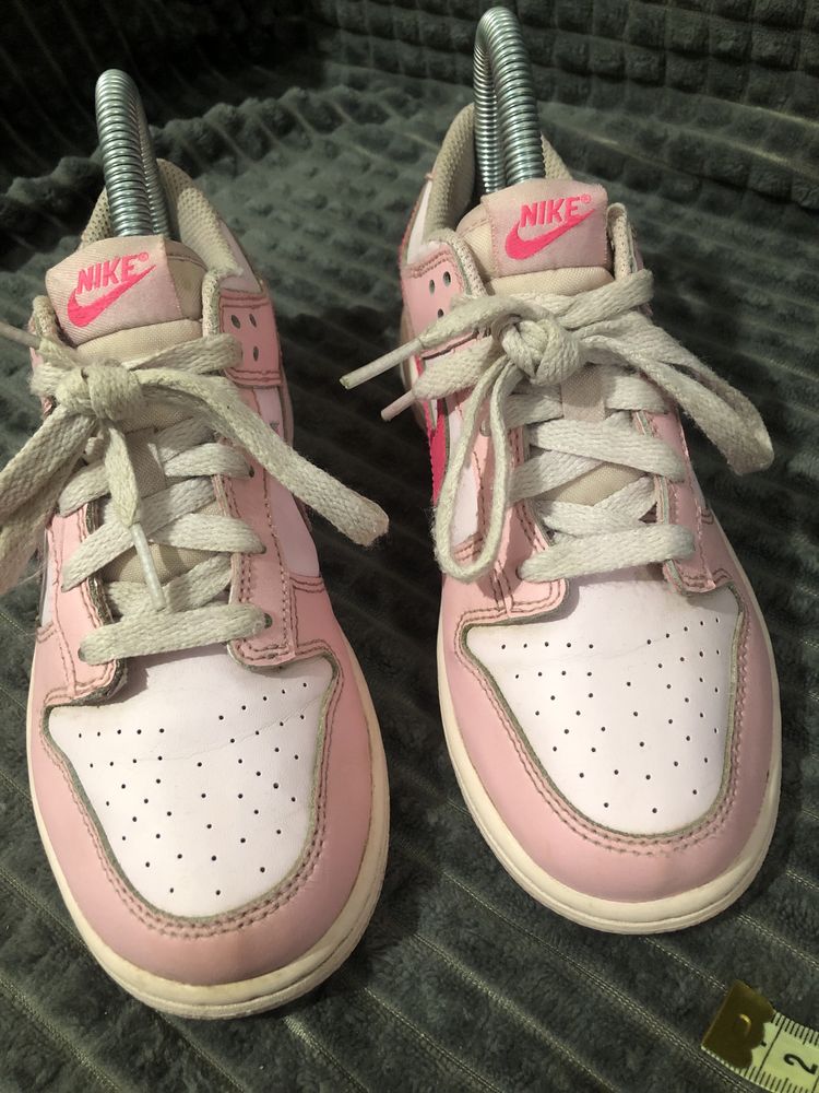NIKE DUNK Low (35) 22-22.5см Triple Pink кеды кроссовки женские детски