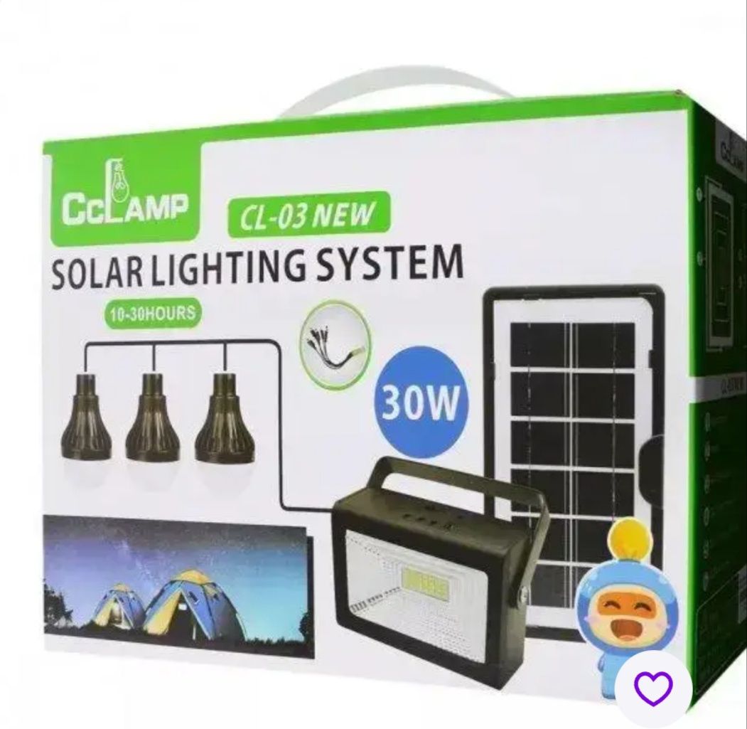 Розпродаж ліхтар прожектор CL-03 з сонячною панеллю 30w/три LED лампи