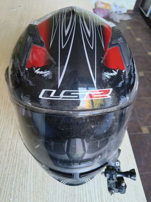 Мотошолом LS2 Black Red