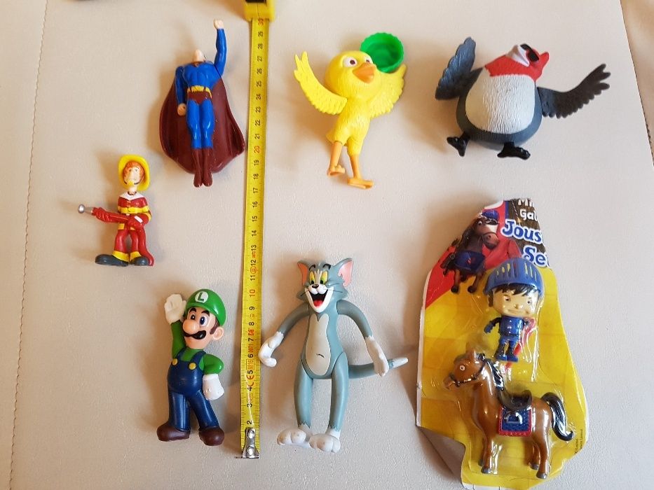 Figurki Rio Rycerz Mike kot Tom Mario Bros Superman Kudłaty zestaw