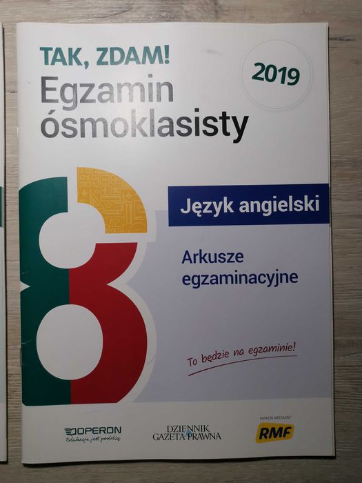 Tak, zdam! Egzamin ósmoklasisty. Matematyka, angielski. Testy, arkusze