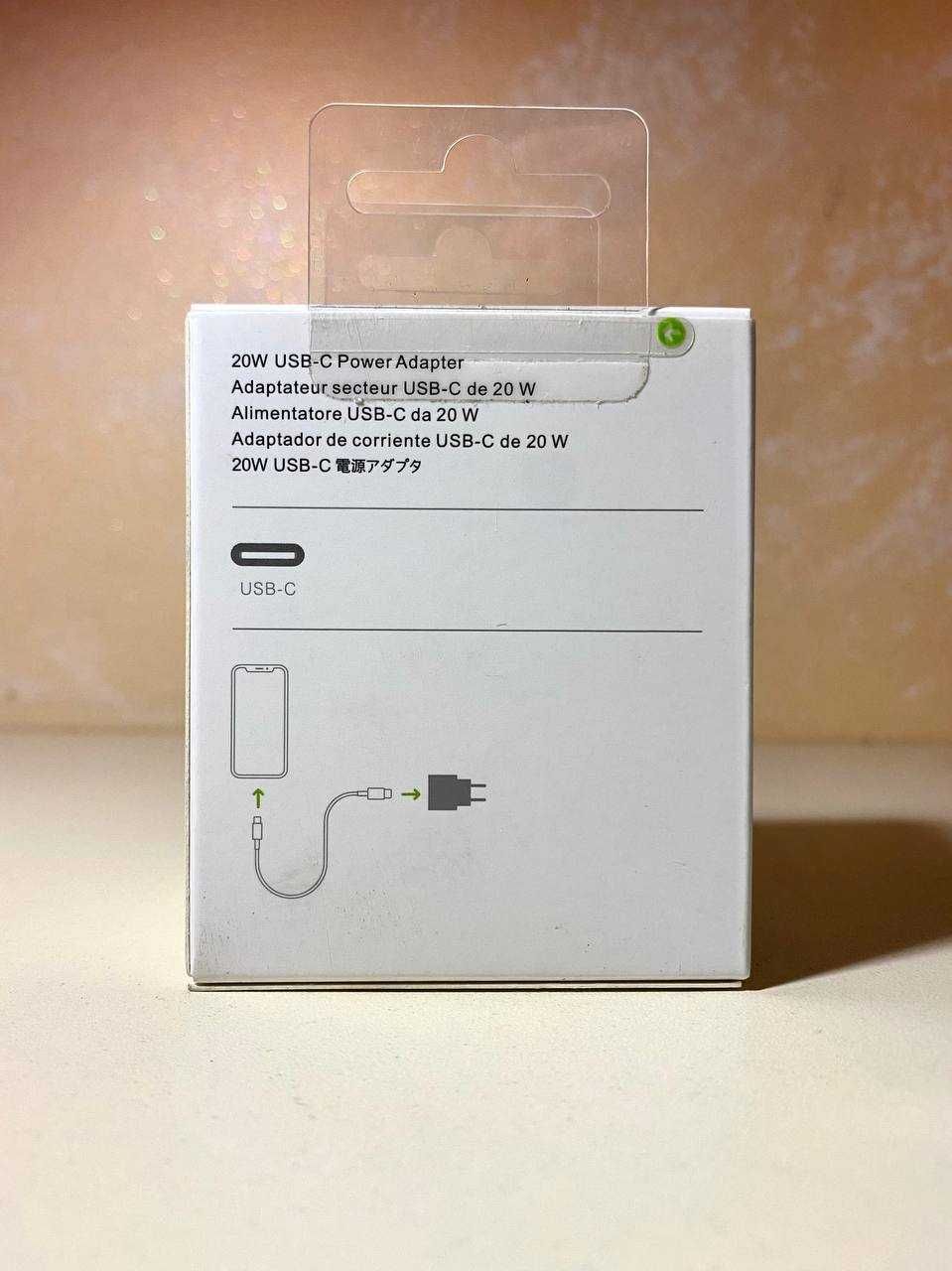 Комплект швидкого заряджання Apple 20W блок + кабель 1м