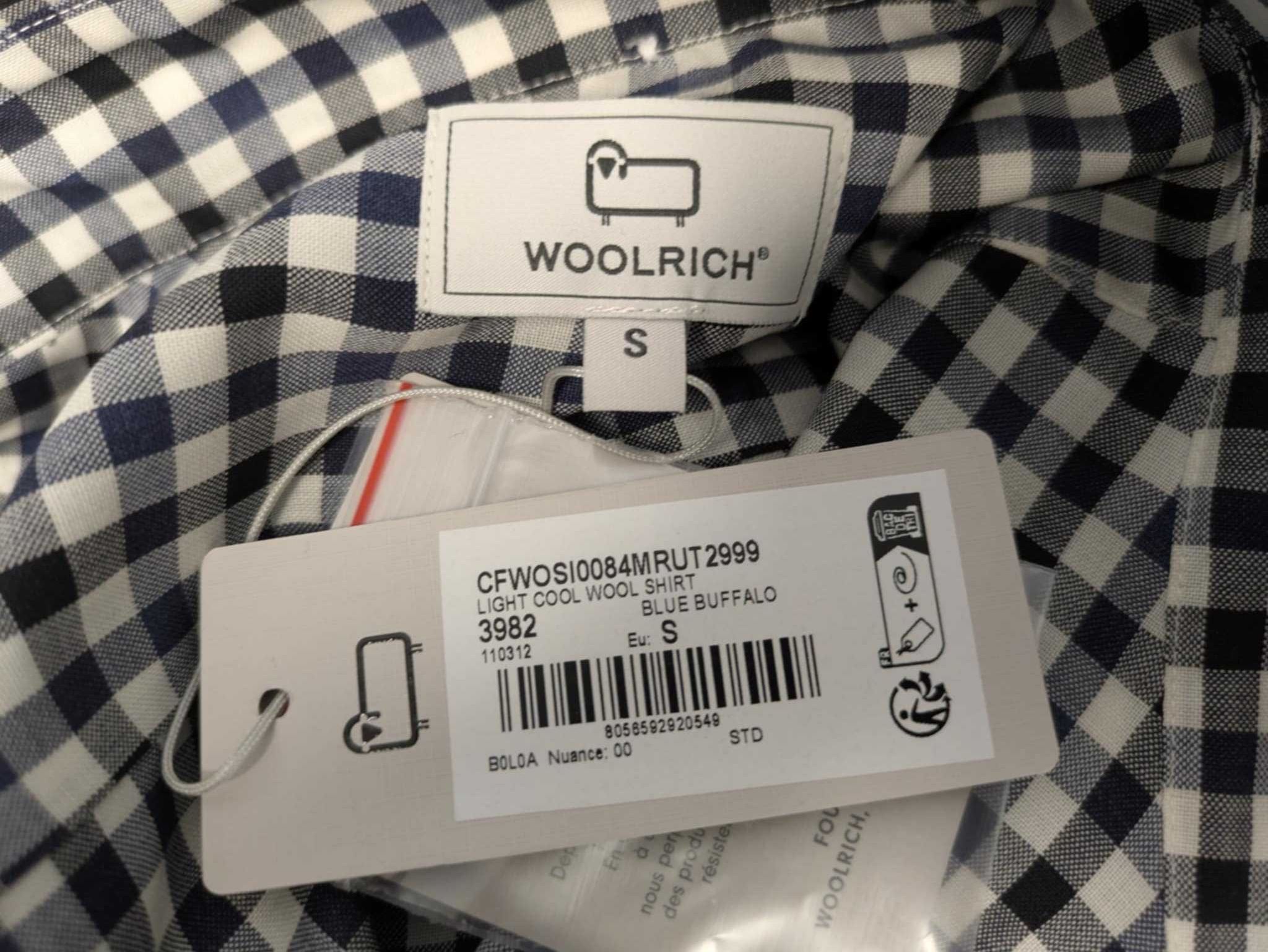 Woolrich virgin wool shirt Koszula 100% wełna dziewicza w kratę S