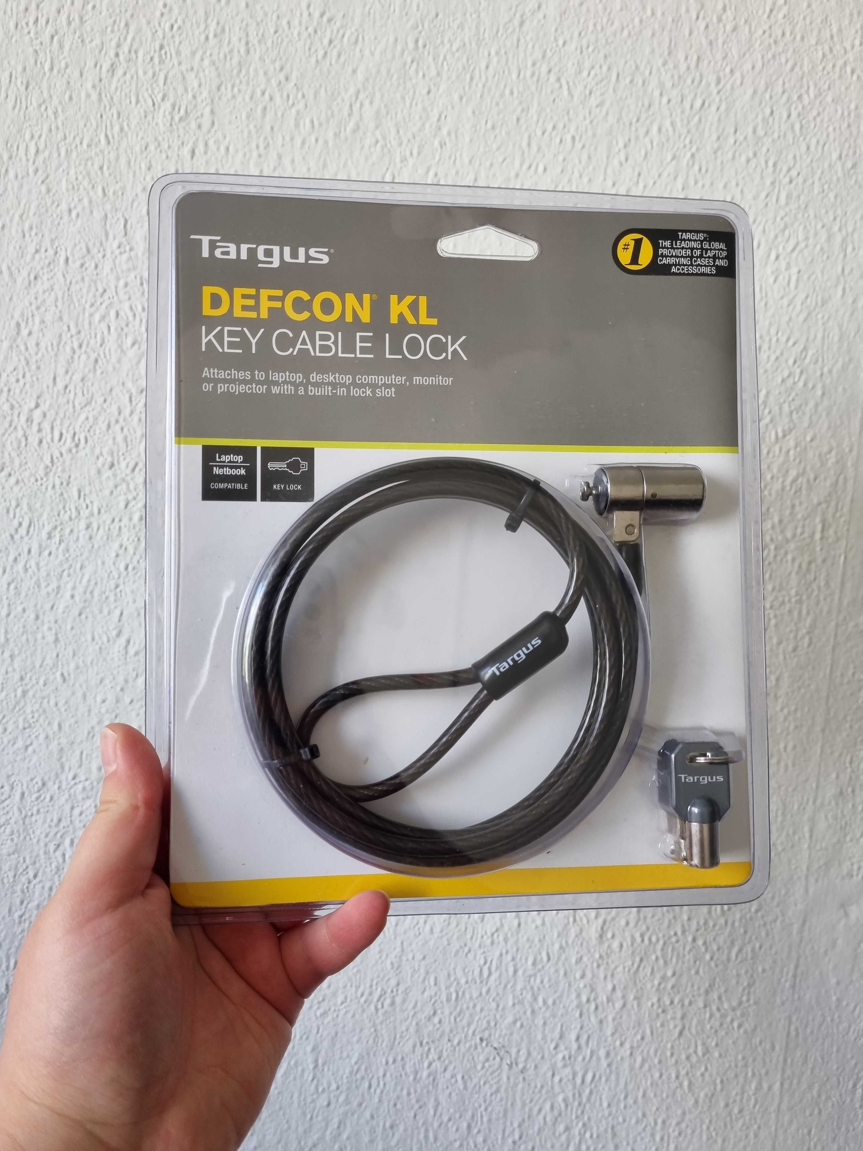 Linka zabezpieczająca Targus DEFCON T-Lock 1,85 m Key Kable Lock