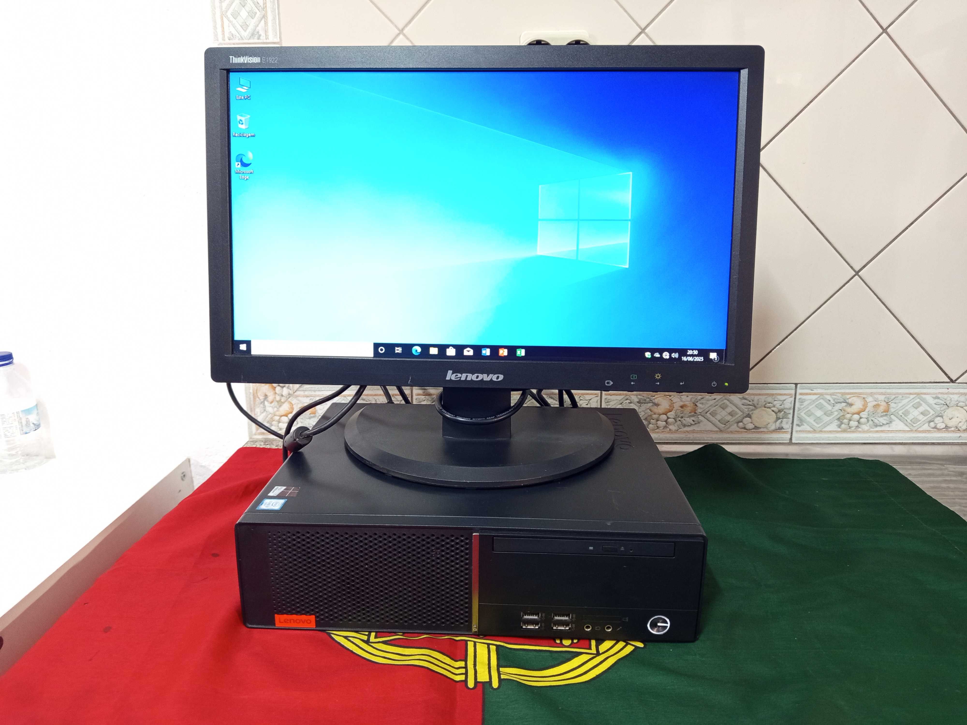 Lenovo Core i3 6100 RAM 8GB SSD + Monitor