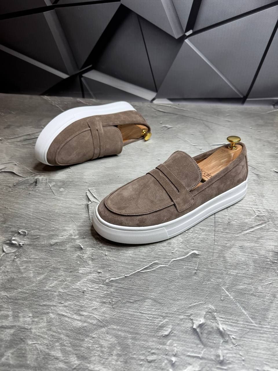 Лоферы Замшевые мужские ЛАТТЕ Loro Piana! Мокасины мужские замшевые!