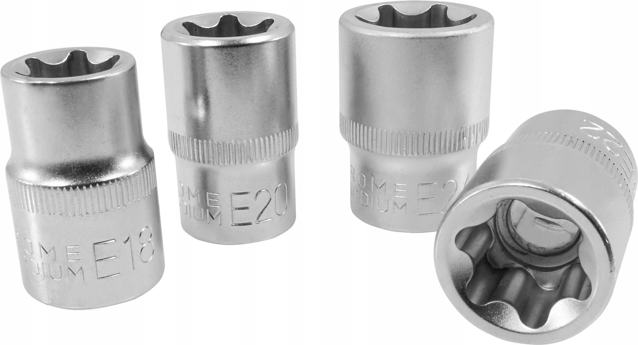 Zestaw Kluczy Nasadowych TORX E10-E24