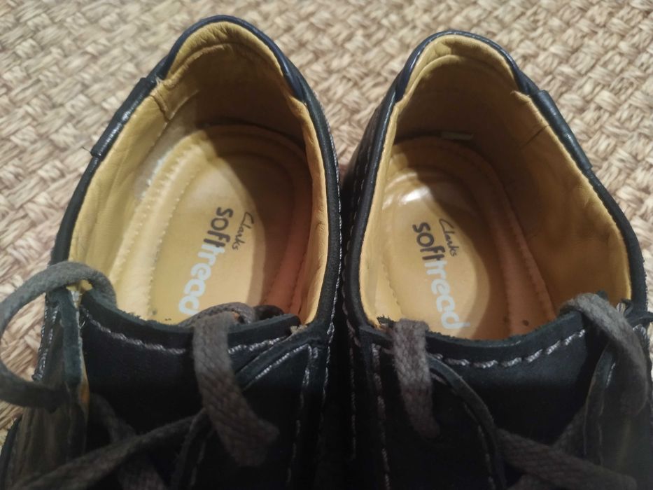 Кожаные ботинки,полуботинки,туфли Clarks Soft размер 40-41.