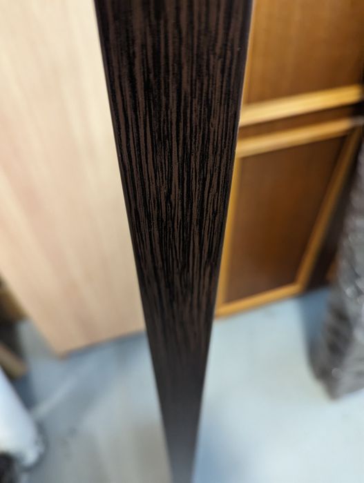 4 solidne półki ścienne wenge bez widocznych wsporników, mocowań