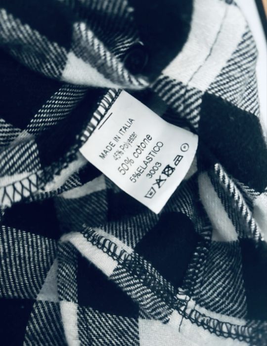 Tunika koszula kratka ciaza ciazowa na jesien mogito M 38 w krateczke