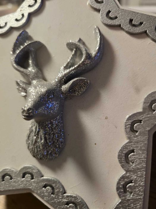 szkatułka pudełko dekoracyjne GWIAZDA JELEŃ Art-Pol 20x20x8cm stan bdb