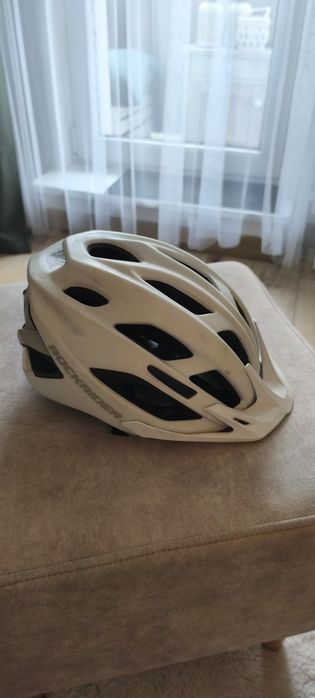 Kask rowerowy btwin Decathlon biały