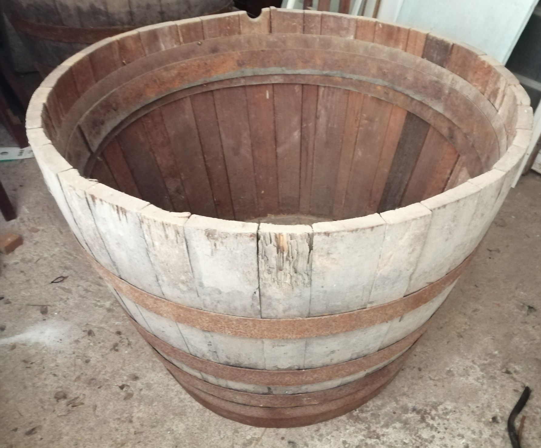 Barril cortado (1/2 barril)