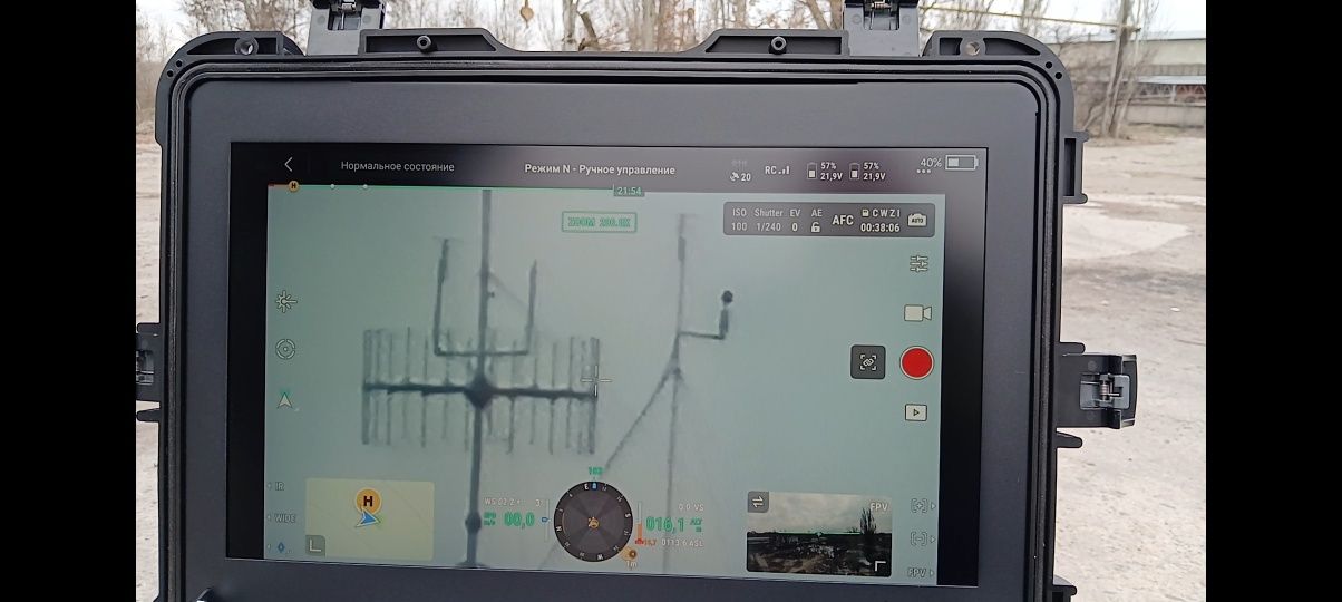 Кейс монітор 21,5 дюйма 12В для DJI, або інших квадрокоптерів