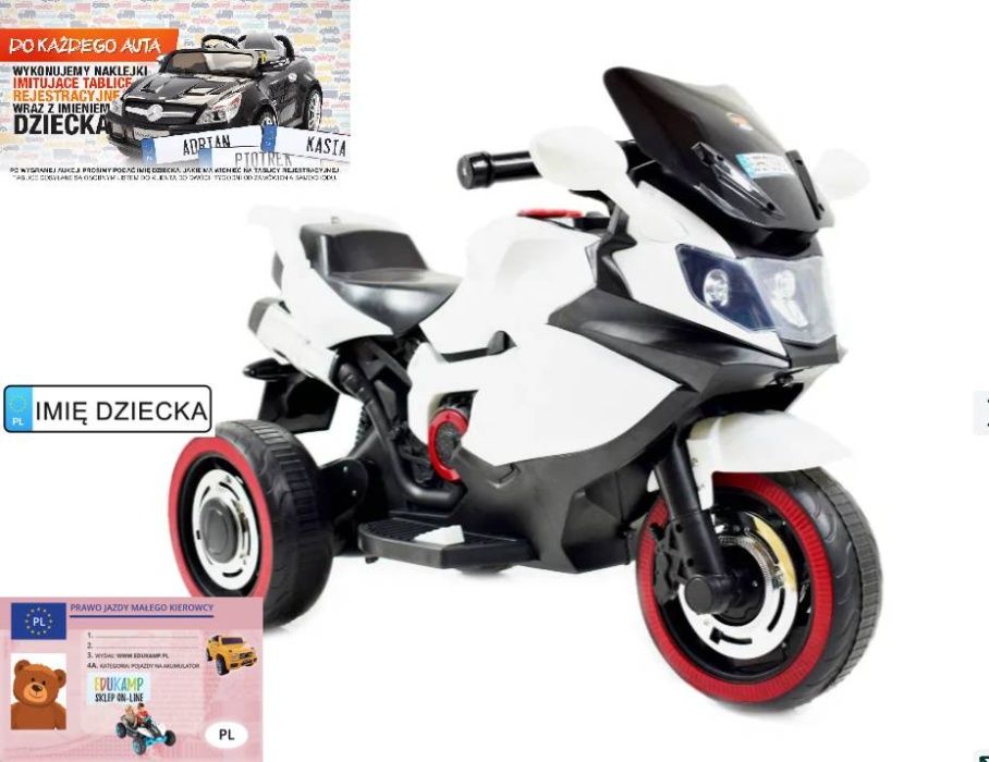 MOTOR Ścigacz na akumulator STRONG 2 EXCLUSIVE, ŚWIECĄCE koła /DLX518
