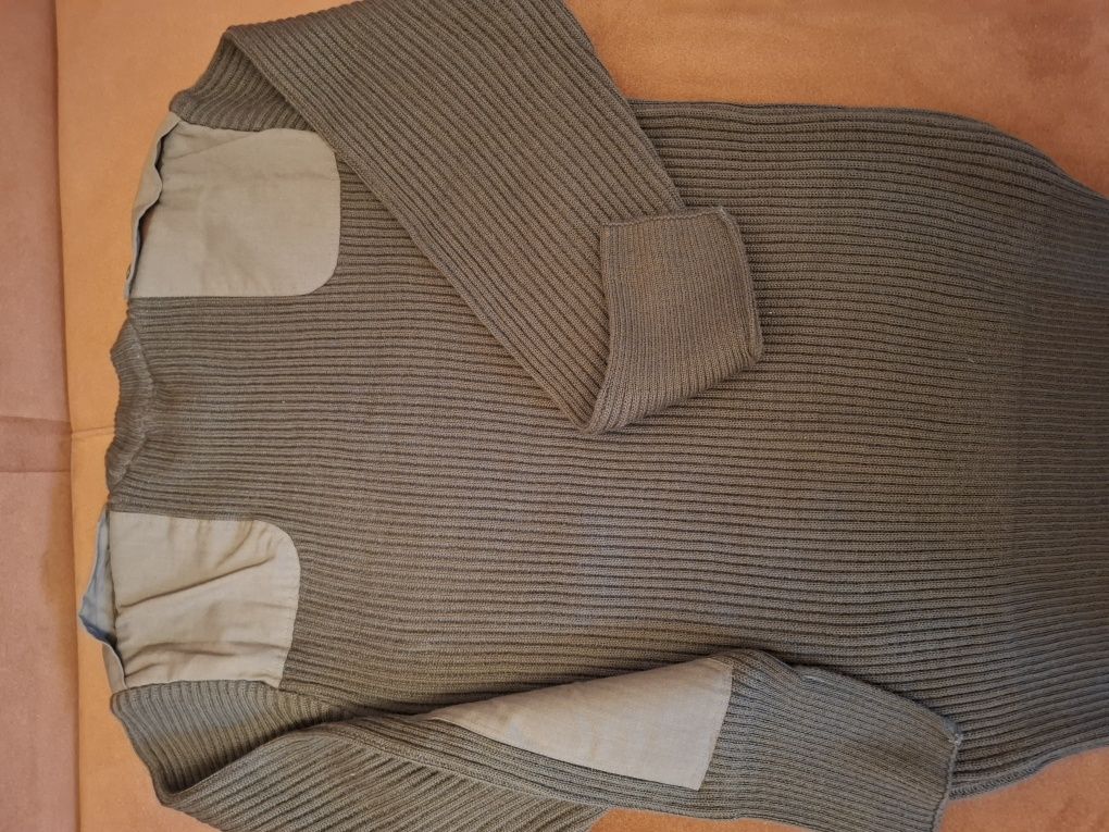 Sweter wojskowy kolor khaki