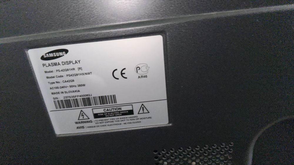 Телевизор samsung ps-42q91hr