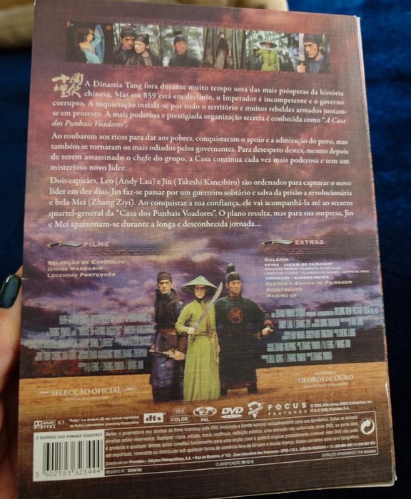 DVD edição especial colecionador o segredo dos punhais voadores