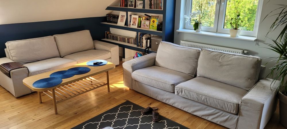 Sofa kivik 3 osobowa kolor Orrsta jasno szary (502.786.65).