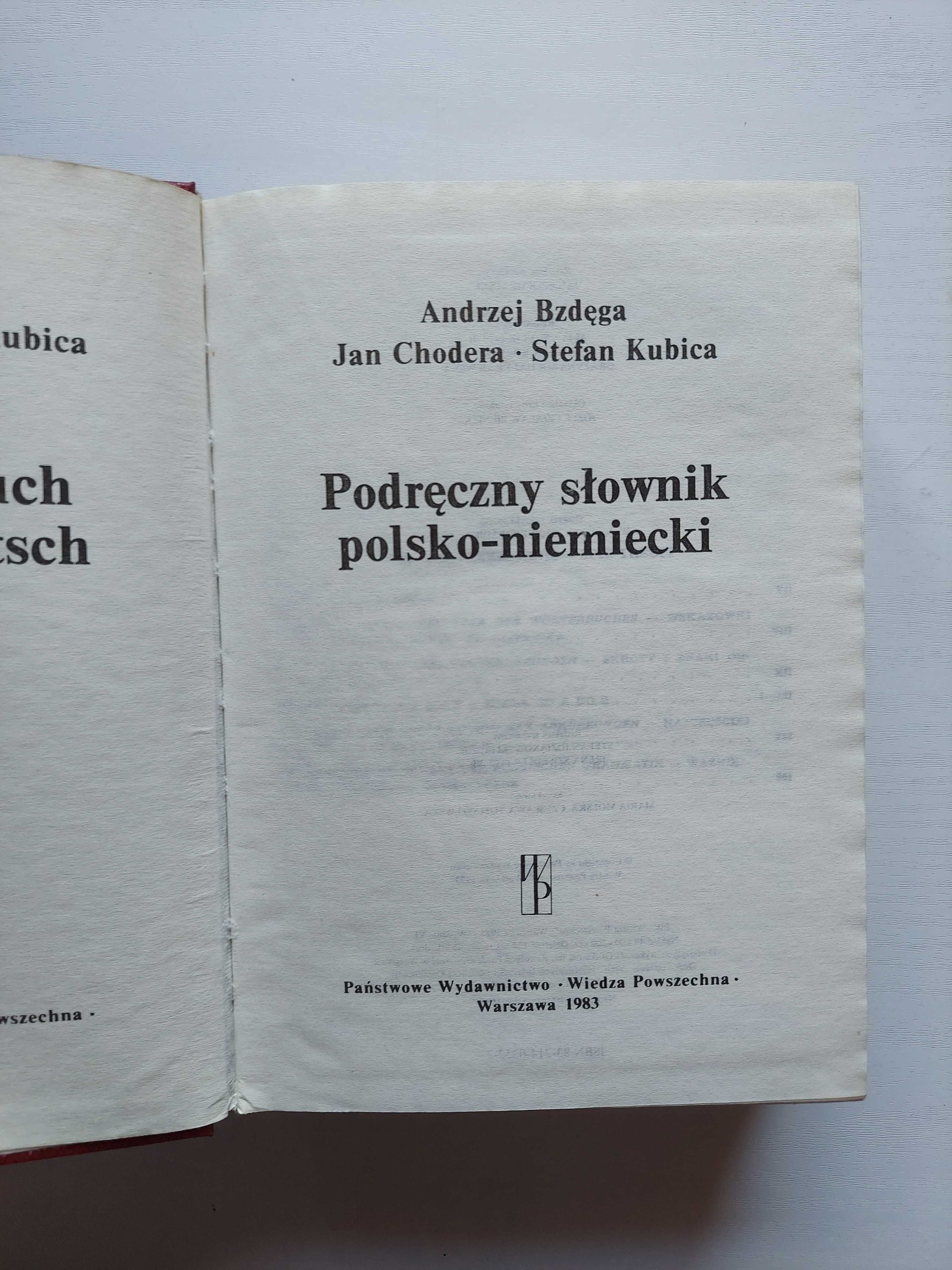 Książka "Podręczny słownik polsko- niemiecki"
