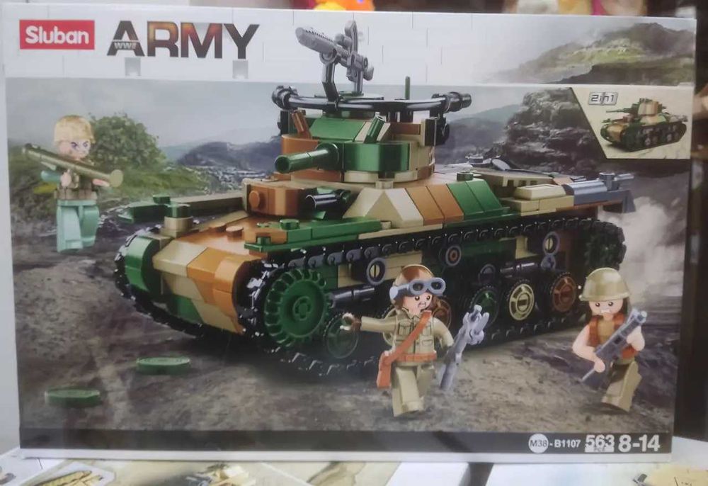 Конструктор Sluban 2в1 B1107 Type97 Японський Середній Танк 563 деталі