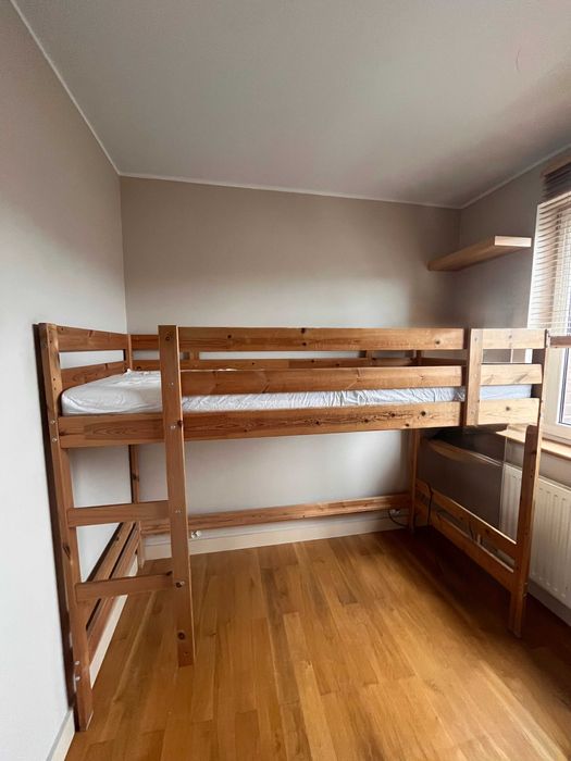 Łóżko (dwu) piętrowe drewniane stelaż rama