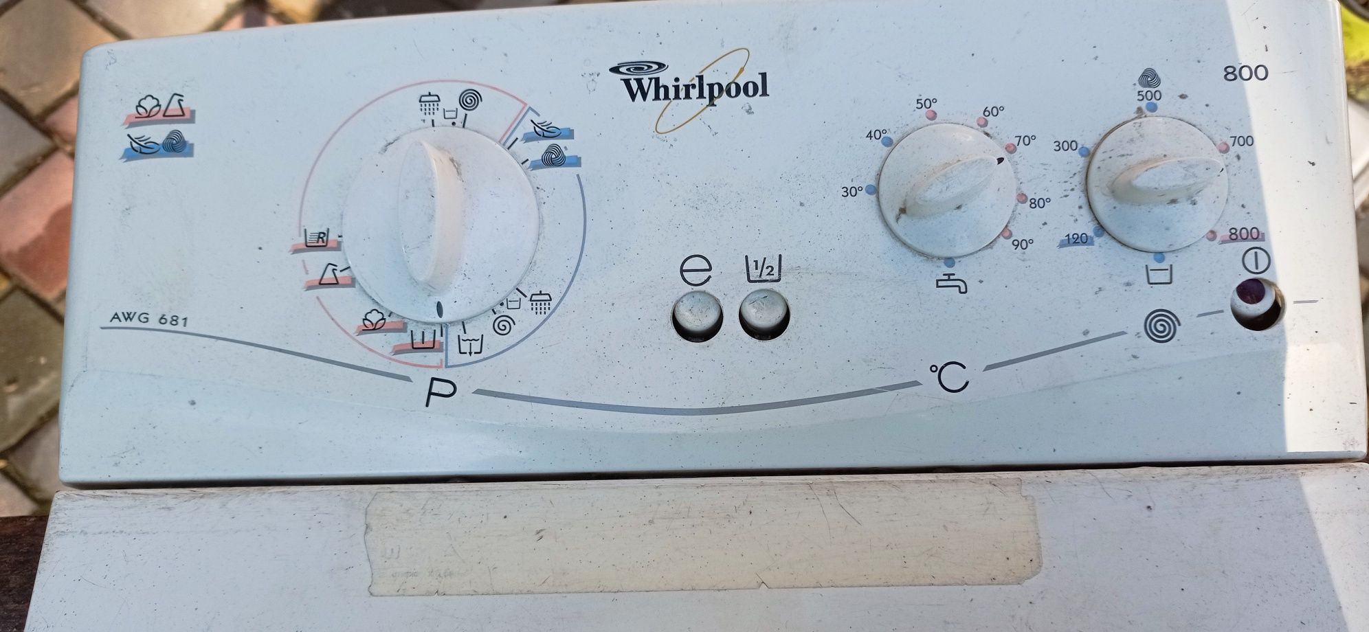 Пральна маш. Whirlpool AWG 681 по запчастинах