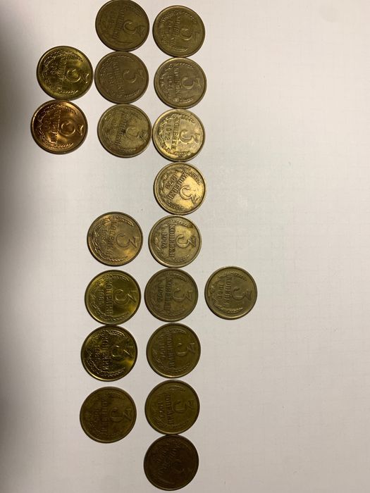 Монеты CCCР 20 копеек 1970г, 15 копеек 1968г, подборки  1-50 1961-1991
