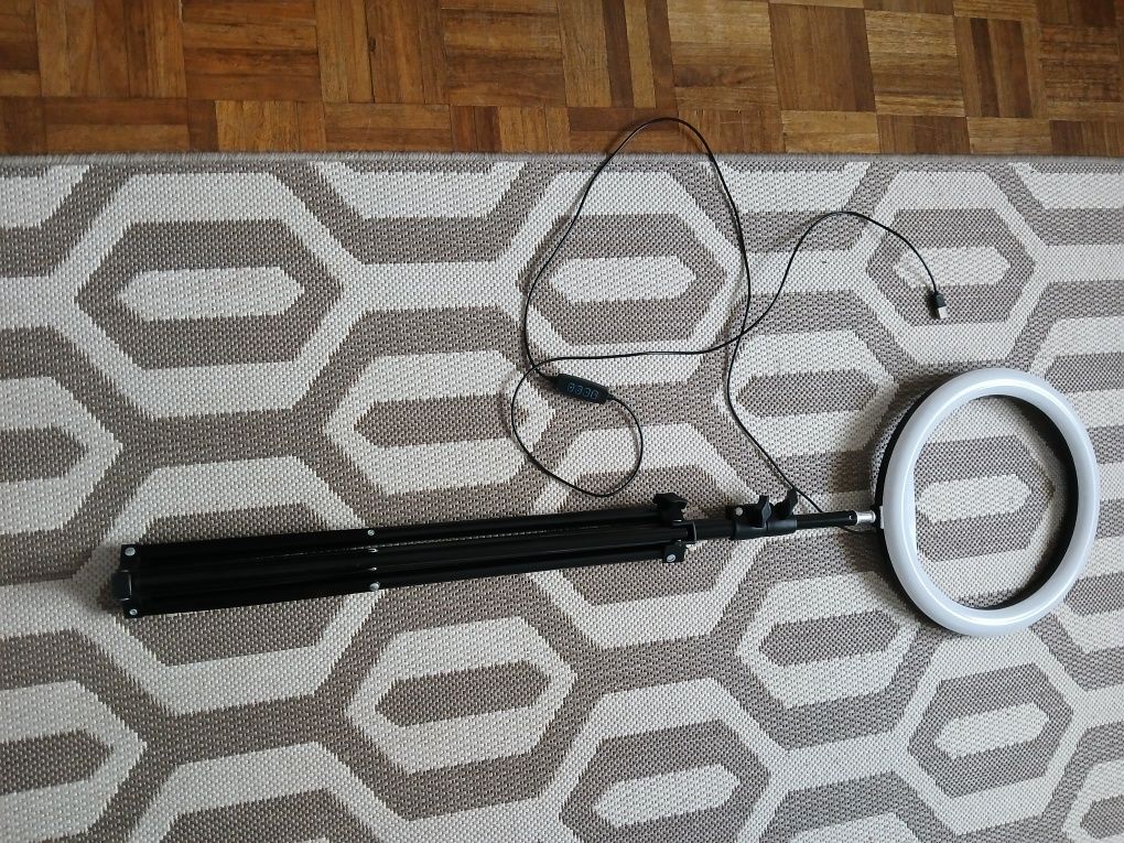 Novo LED Ring light grande proficional com suport de 3 m